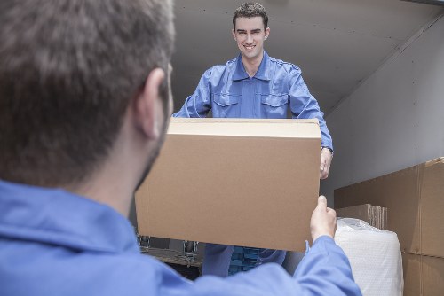 Preparation for furniture removal in a New Malden home