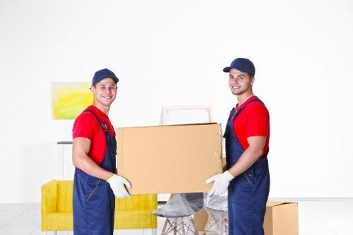 Removal team helping with a local move in New Malden