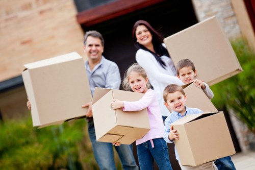 Local movers planning access and parking for a New Malden business relocation