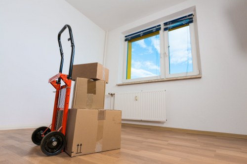Removal team planning a house move in New Malden