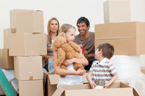 Moving truck service supporting a home relocation in New Malden